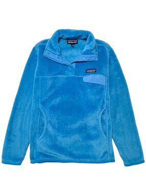 Patagonia Re-Tool Half-Snap Polartec Fleece Blue Womens XS